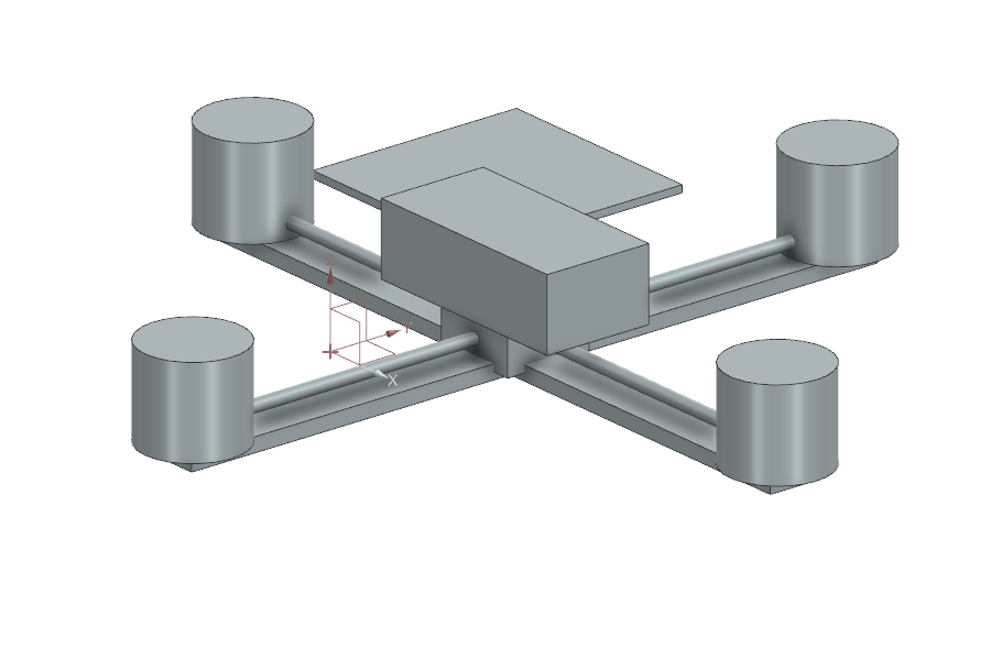 NX finished routed quadcopter